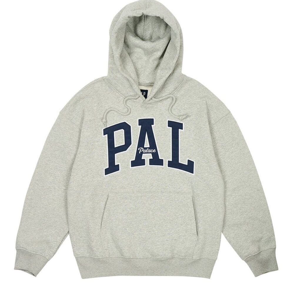PALACE GAP HOODIE GREY SIZE M